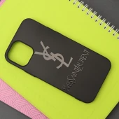 قاب طرحدار مشکی YSL آیفون iPhone 12 Pro