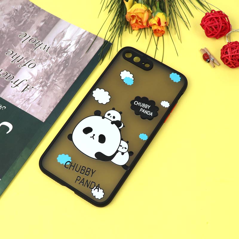 قاب PC مات محافظ لنزدار طرحدار پاندا آیفون iPhone 7 Plus / 8 Plus