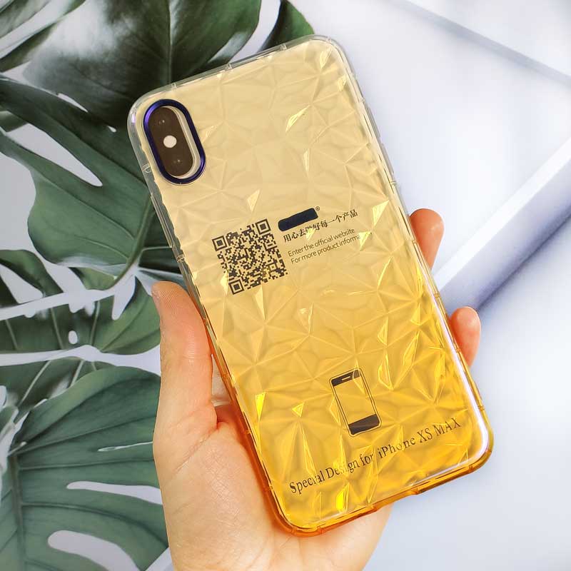 قاب یخی سه بعدی iPhone XS Max زرد
