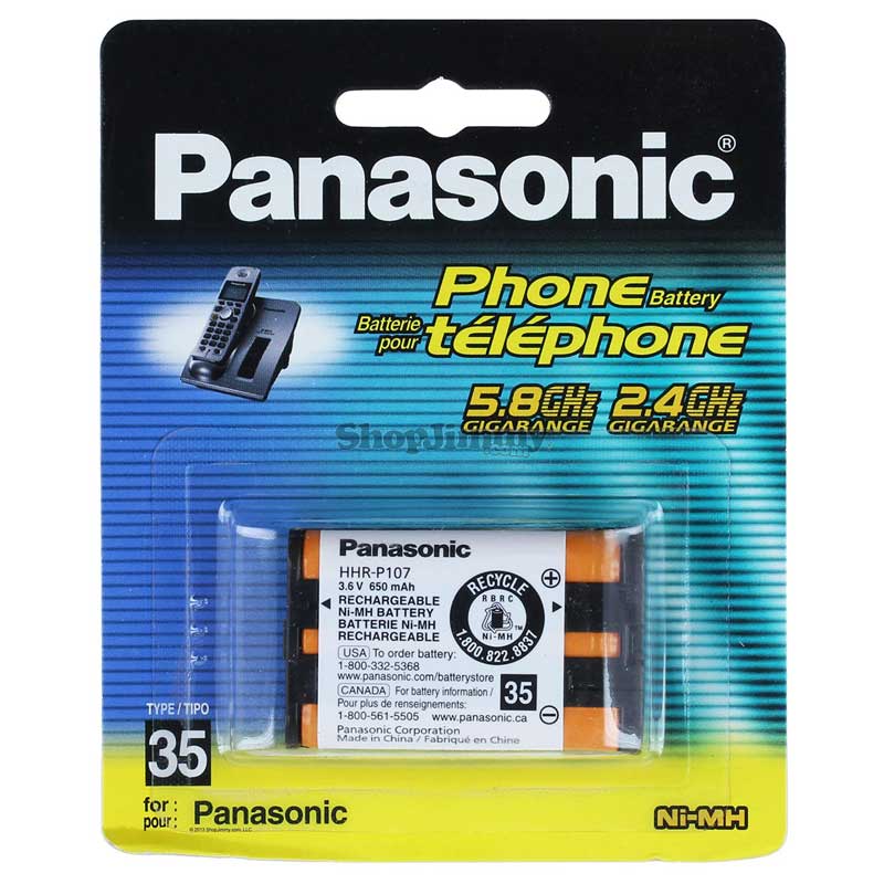 باتری تلفن بی سیم Panasonic HHR-P107A/1B