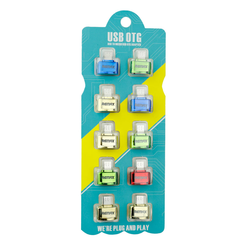 تبدیل Remax MicroUSB OTG بسته 10 عددی