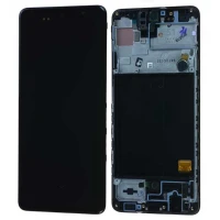 تاچ و ال سی دی اورجینال Samsung Galaxy A51 همراه فریم مشکی