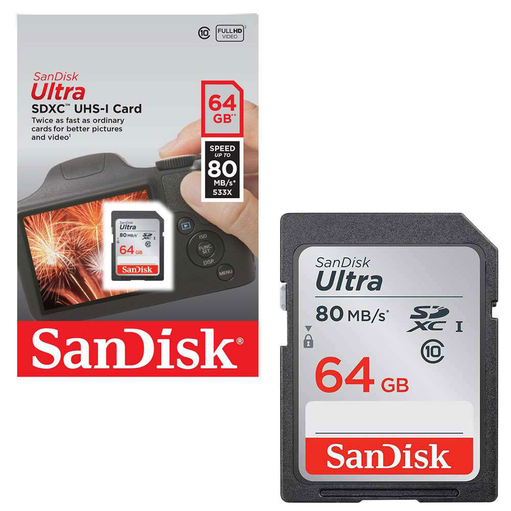 رم اس دی 64 گیگ سن دیسک SanDisk Ultra U1 80MB/s