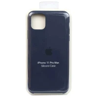 قاب سیلیکونی اصلی iPhone 11 Pro Max سرمه ای
