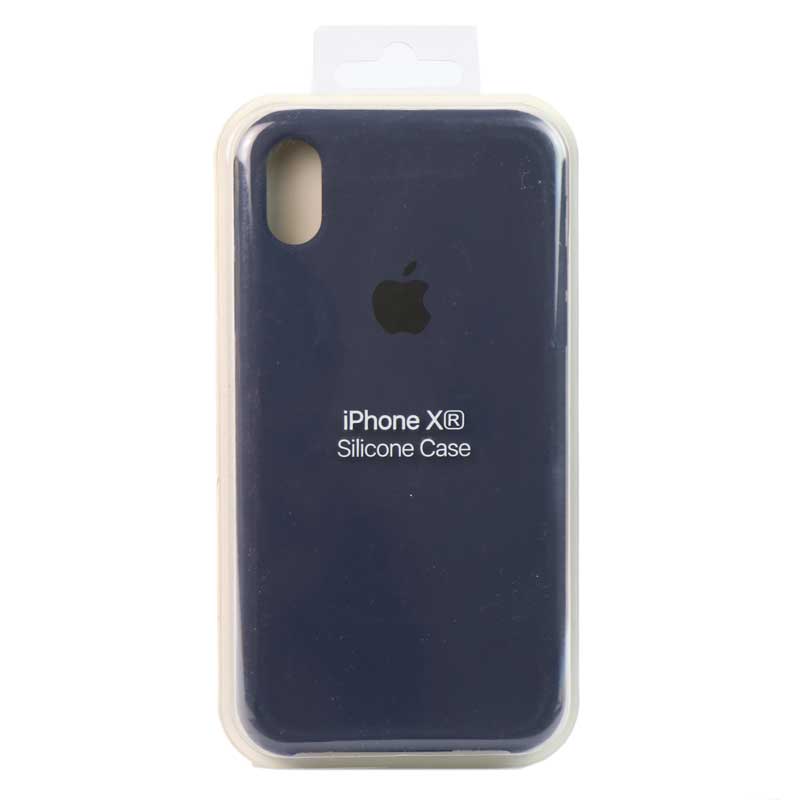 قاب سیلیکونی iPhone XR سرمه ای