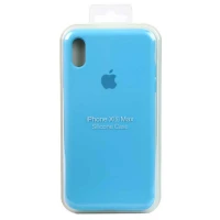 قاب سیلیکونی iPhone XS Max آبی آسمانی