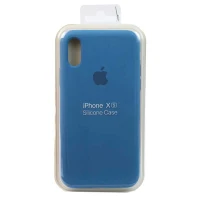 قاب سیلیکونی iPhone X/XS آبی نفتی