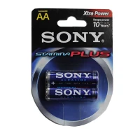 باتری قلمی دوتایی سونی آلکالاین Sony Stamina Plus AA