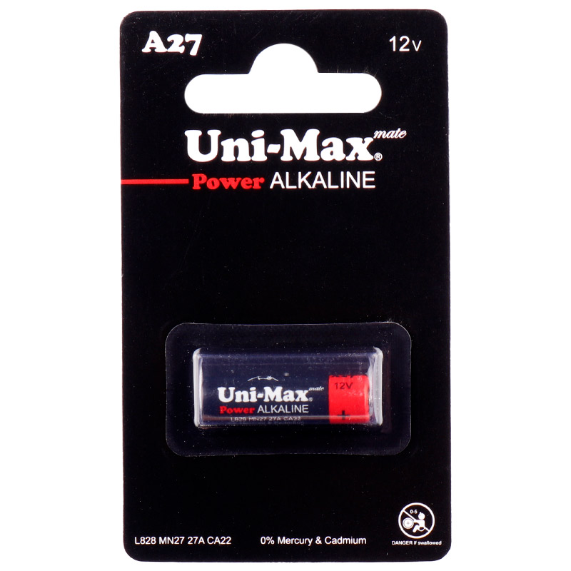 باتری Uni-Max Power Alkaline UB-A27-BP1 12V A27