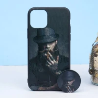 قاب طرحدار + پاپ سوکت iPhone 11 Pro کد9 سری B