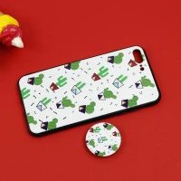 قاب فانتزی برجسته + پاپ سوکت طرح کاکتوس iPhone 7 Plus / 8 Plus سری D