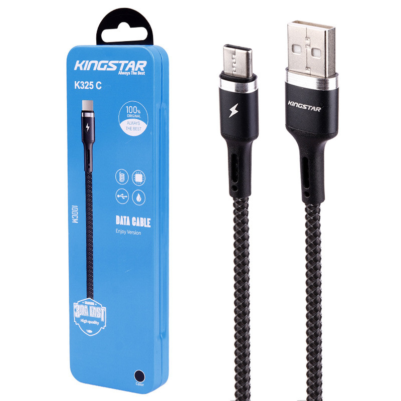 کابل تایپ سی فست شارژ KingStar K325C 3A 1m