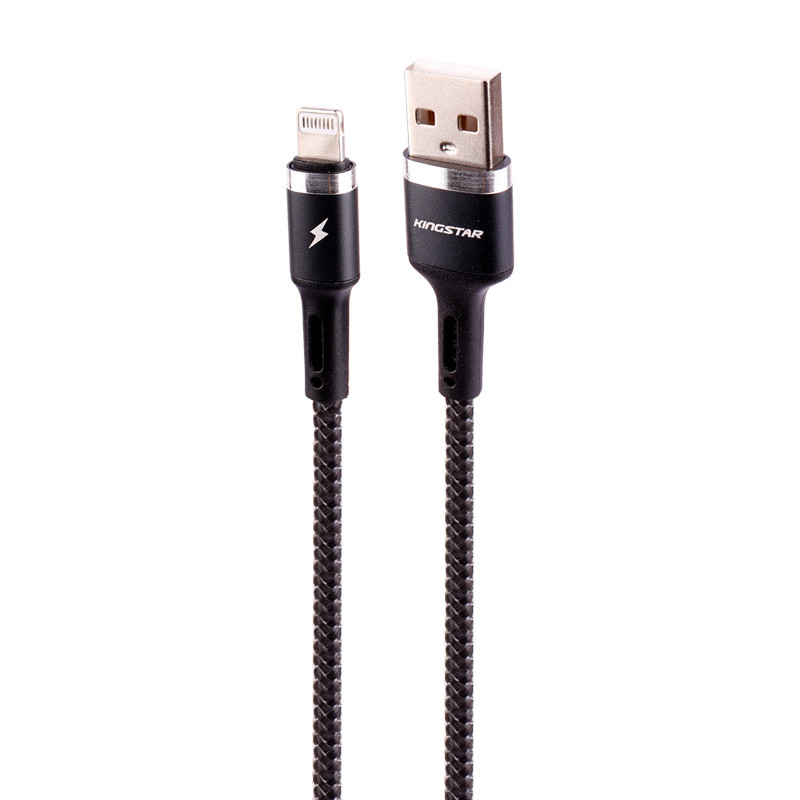 کابل آیفونی فست شارژ KingStar K325i 3A 1m