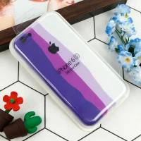 قاب سیلیکونی اورجینال رنگین کمانی محافظ لنزدار iPhone 6 کد 9