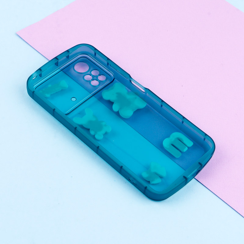 قاب برجسته عروسکی محافظ لنزدار + آویز قلبی Xiaomi Poco X4 Pro 5G