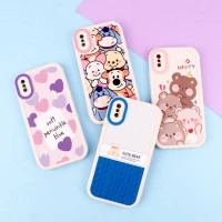 قاب طرح نقاشی محافظ لنزدار iPhone X / XS