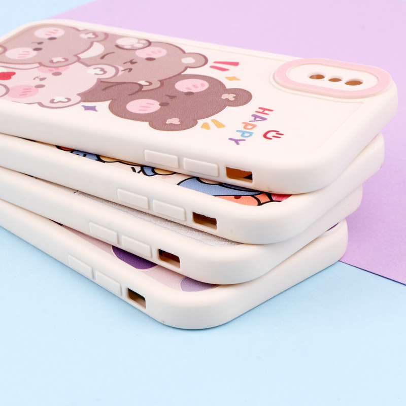 قاب طرح نقاشی محافظ لنزدار iPhone X / XS