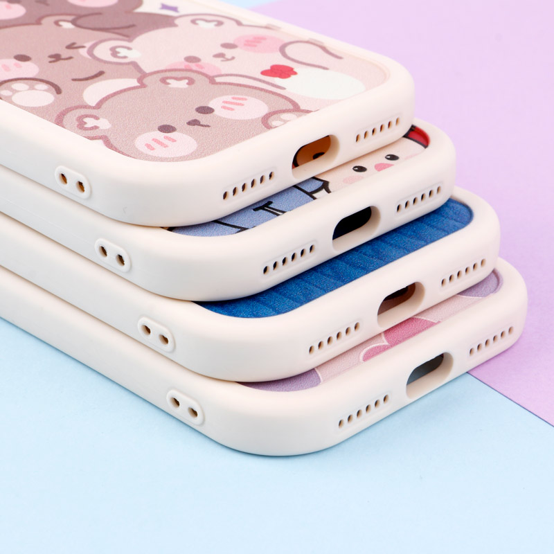 قاب طرح نقاشی محافظ لنزدار iPhone X / XS