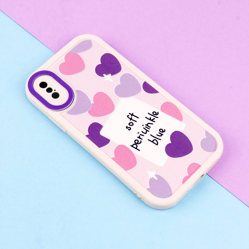 قاب طرح نقاشی محافظ لنزدار iPhone X / XS