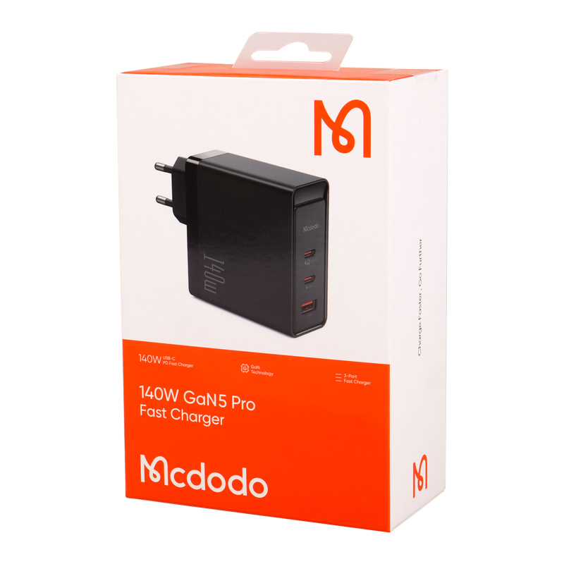 کلگی فست شارژ Mcdodo CH-2911 3Port GaN5 Pro 5A QC4.0 PD3.1 140W