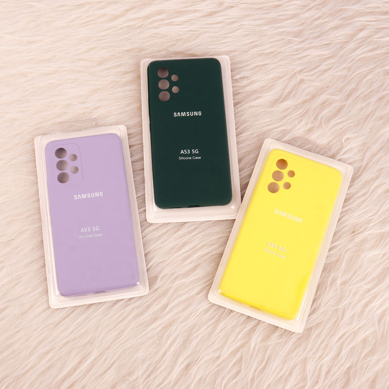 قاب سیلیکونی اصلی زیربسته سامسونگ Galaxy A53 5G محافظ لنزدار