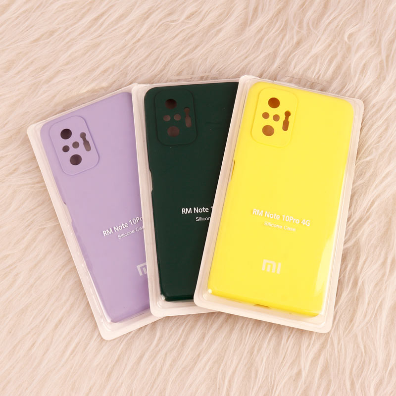 قاب سیلیکونی اصلی زیربسته شیائومی Redmi Note 10 Pro محافظ لنزدار