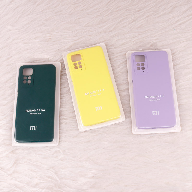 قاب سیلیکونی اصلی زیربسته شیائومی Redmi Note 11 Pro محافظ لنزدار