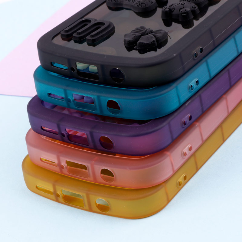 قاب برجسته عروسکی محافظ لنزدار + آویز قلبی Xiaomi Redmi Note 8 Pro