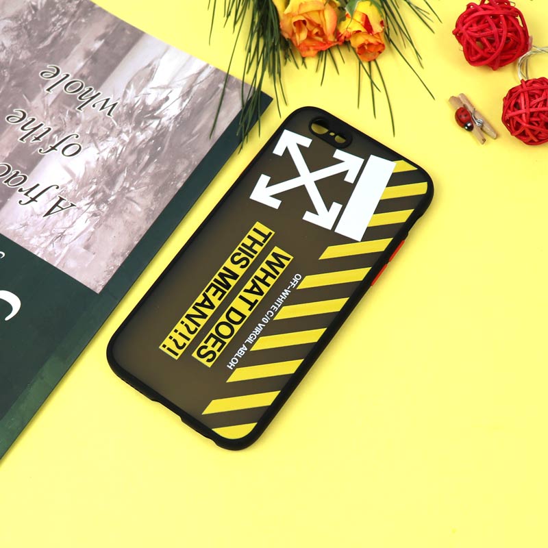 قاب PC مات محافظ لنزدار طرحدار Off White آیفون iPhone 6 / 6s