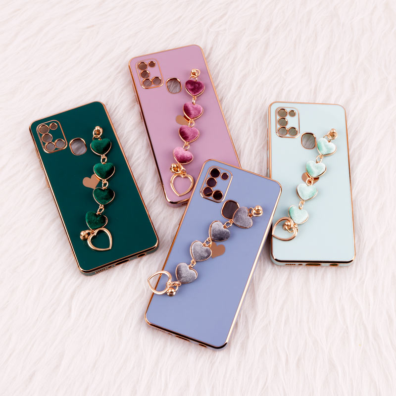 قاب My Case محافظ لنزدار + آویز دستی Samsung Galaxy A21s