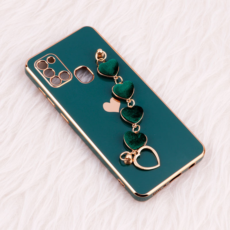 قاب My Case محافظ لنزدار + آویز دستی Samsung Galaxy A21s