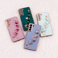 قاب My Case محافظ لنزدار + آویز دستی Samsung Galaxy S21 FE
