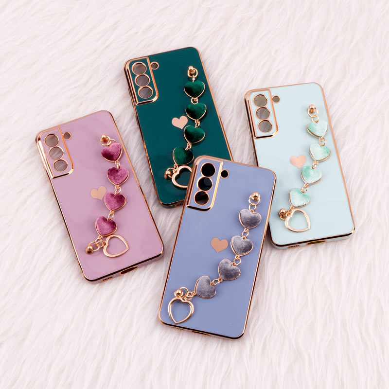 قاب My Case محافظ لنزدار + آویز دستی Samsung Galaxy S21 FE