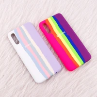 قاب سیلیکونی اورجینال رنگین کمانی Samsung Galaxy A70