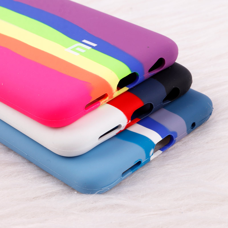 قاب سیلیکونی اورجینال رنگین کمانی محافظ لنزدار Xiaomi Poco M5s