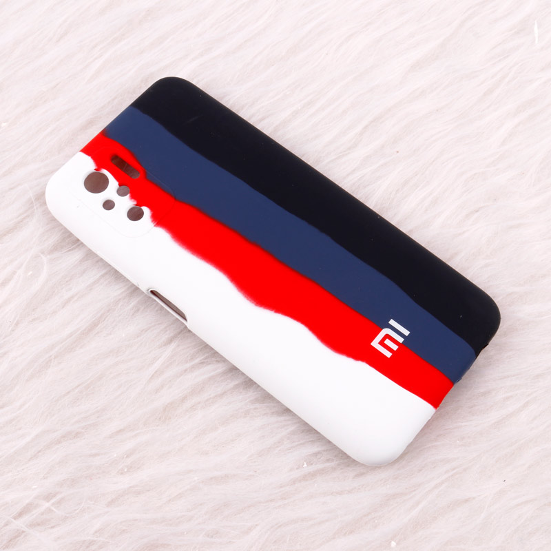 قاب سیلیکونی اورجینال رنگین کمانی محافظ لنزدار Xiaomi Poco M5s