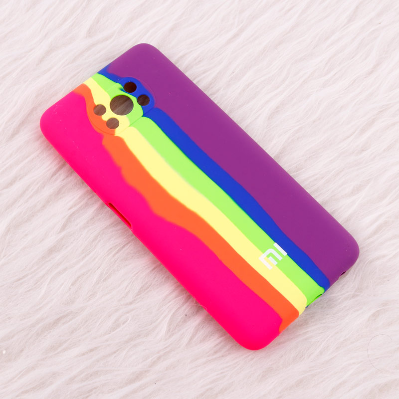 قاب سیلیکونی اورجینال رنگین کمانی محافظ لنزدار Xiaomi Poco X3
