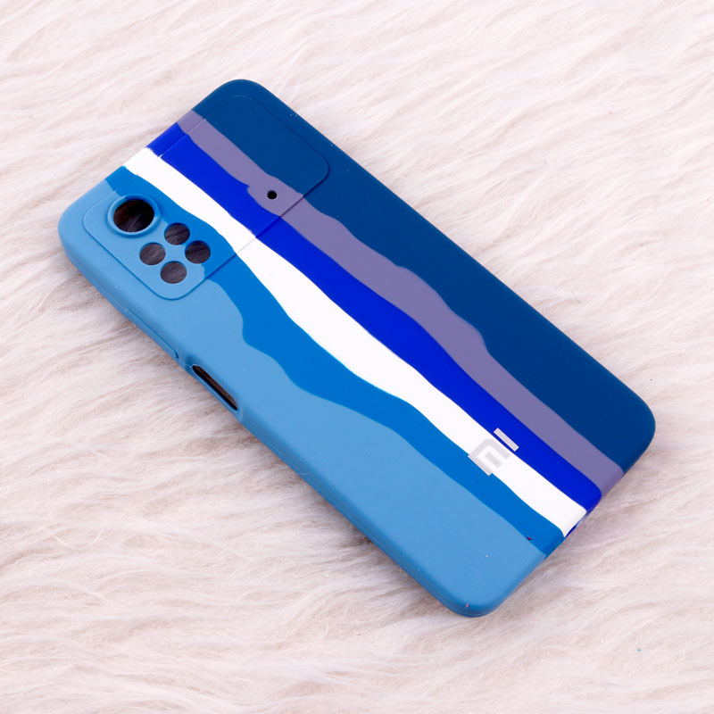 قاب سیلیکونی اورجینال رنگین کمانی محافظ لنزدار Xiaomi Poco X4 Pro 5G