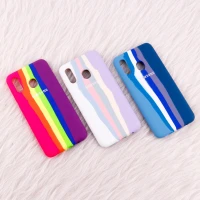 قاب سیلیکونی اورجینال رنگین کمانی Samsung Galaxy A20 / A30
