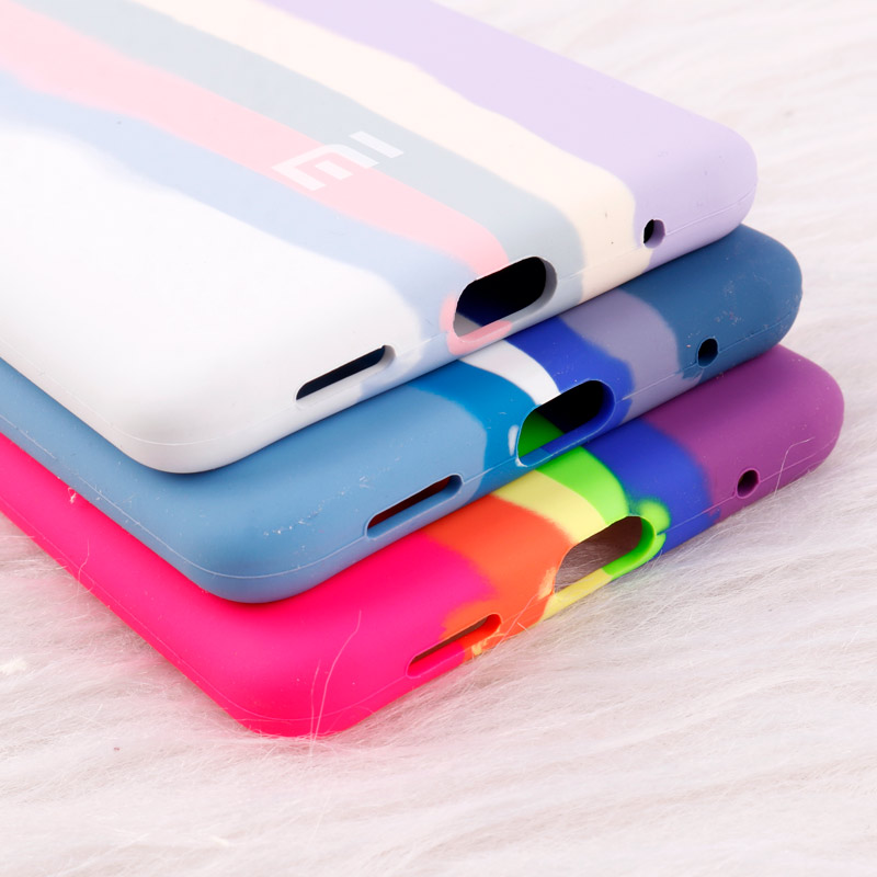 قاب سیلیکونی اورجینال رنگین کمانی محافظ لنزدار Xiaomi Note 10 Pro