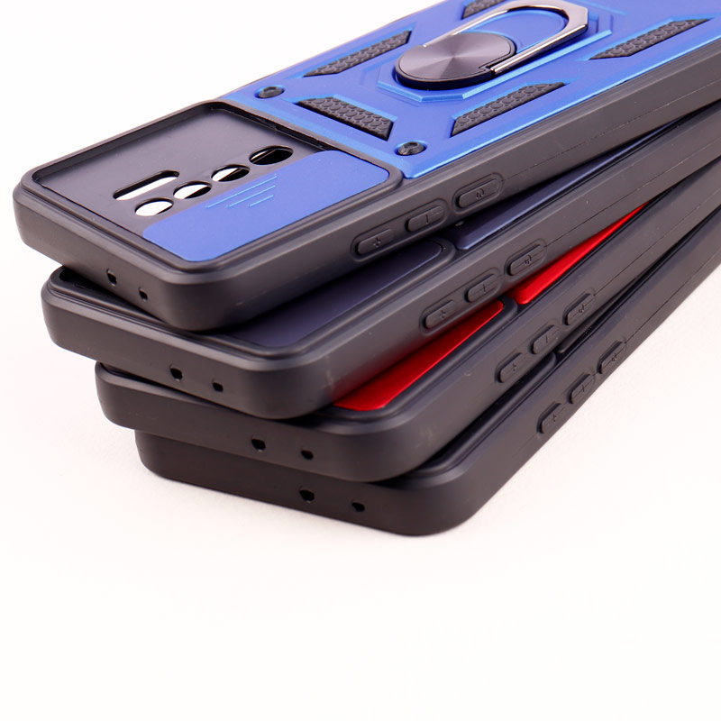 قاب ضد ضربه محافظ لنزدار کشویی هولدر دار بتمن Xiaomi Redmi 9