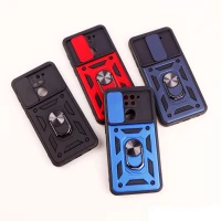 قاب ضد ضربه محافظ لنزدار کشویی هولدر دار بتمن Xiaomi Redmi Note 9