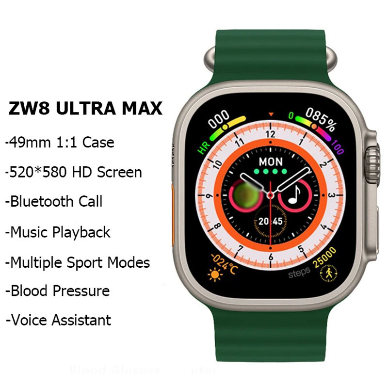 ساعت هوشمند ZW8 Ultra Max Series 8 49mm