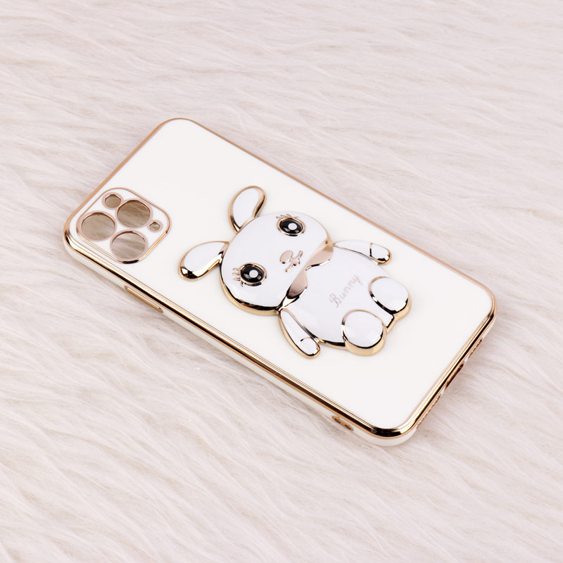 قاب عروسکی Rabbit استندشو محافظ لنزدار iPhone 11 Pro Max
