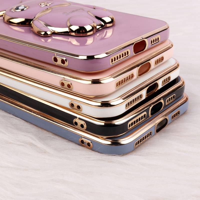 قاب عروسکی Rabbit استندشو محافظ لنزدار iPhone 11 Pro Max