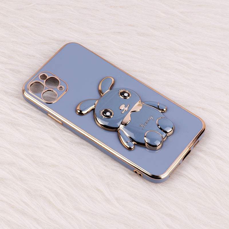 قاب عروسکی Rabbit استندشو محافظ لنزدار iPhone 11 Pro Max