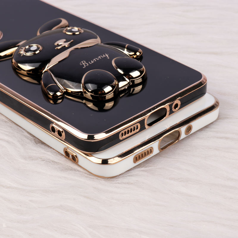 قاب عروسکی Rabbit استندشو محافظ لنزدار Samsung Galaxy A73