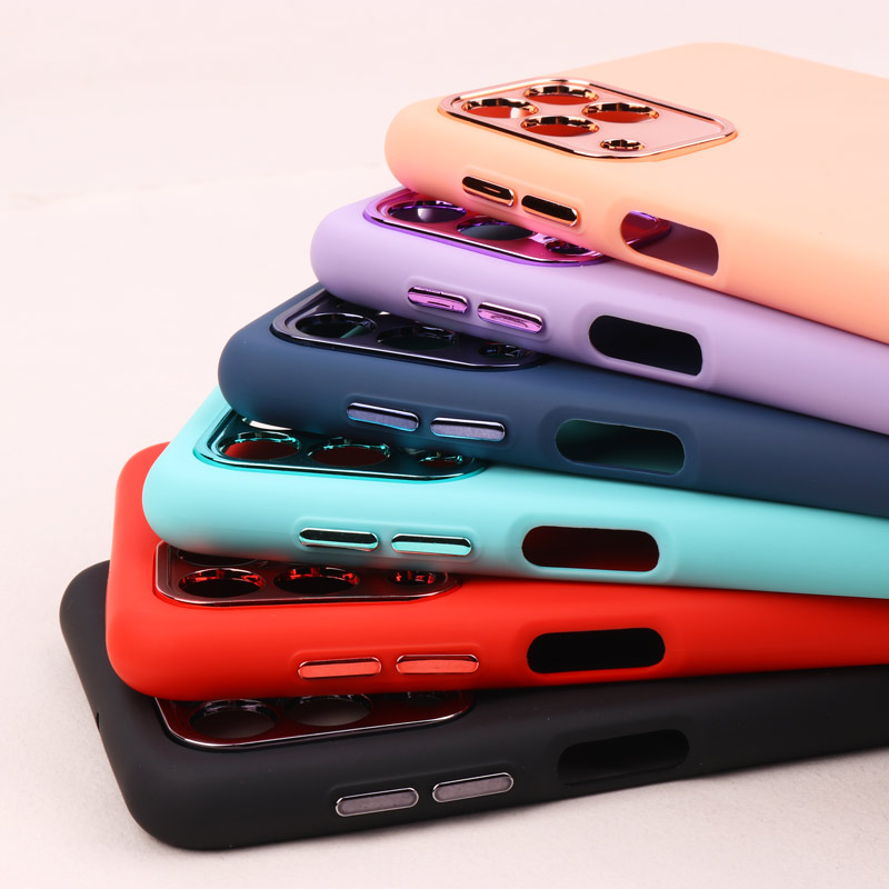 قاب طرح سیلیکونی محافظ لنزدار براق Samsung Galaxy M33