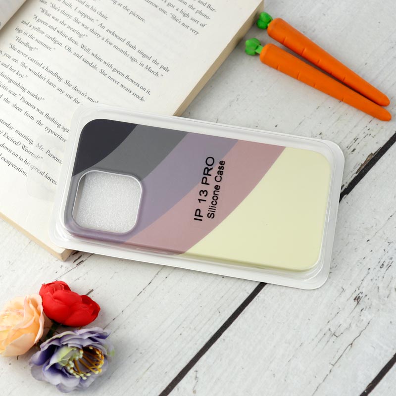 قاب سیلیکونی رنگین کمانی Highcopy آیفون iPhone 13 Pro