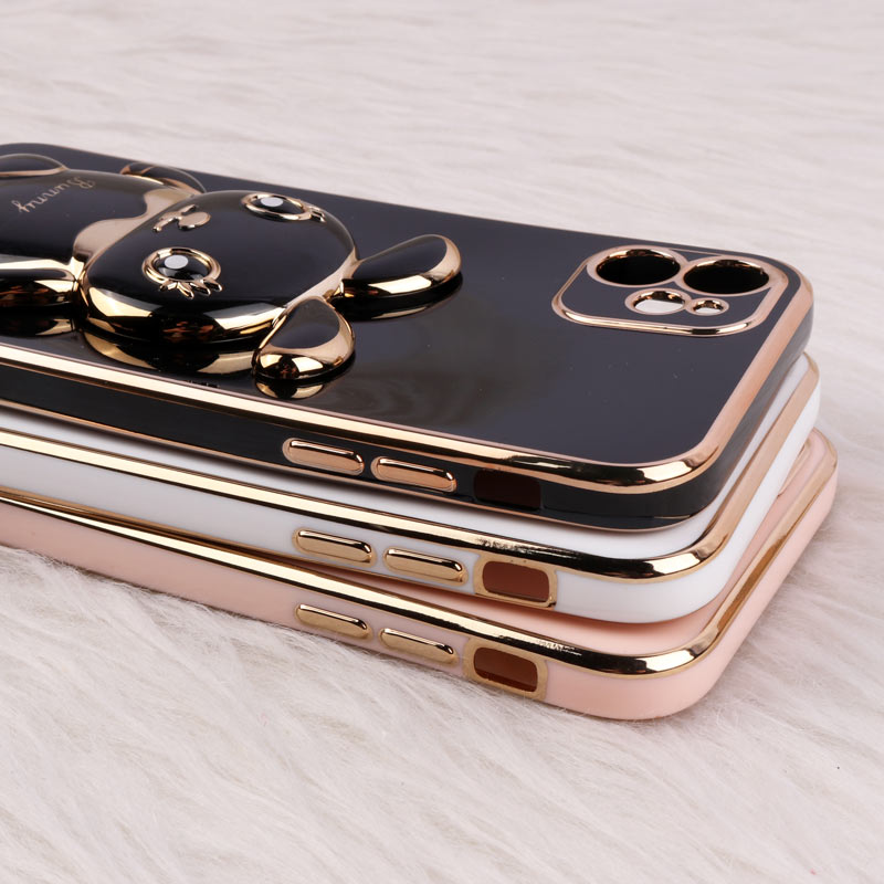 قاب عروسکی Rabbit استندشو محافظ لنزدار iPhone 11